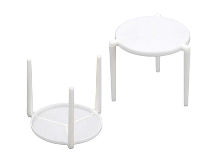 Bits N Things (1000 Pack) Pizza Saver Stand, White Plastic Stack