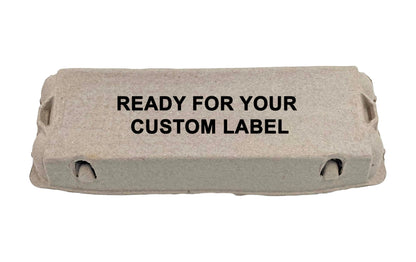 Egg Carton | Natural Pulp by Dasher's Spice & Beans | Holds One Dozen Eggs | Arts & Crafts Paint Holder | Pack of 12