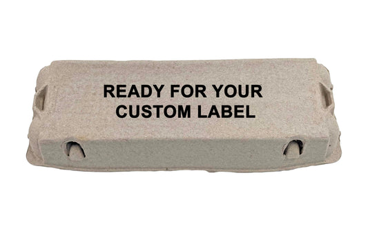 Egg Carton | Natural Pulp by Dasher's Spice & Beans | Holds One Dozen Eggs | Arts & Crafts Paint Holder | Pack of 12