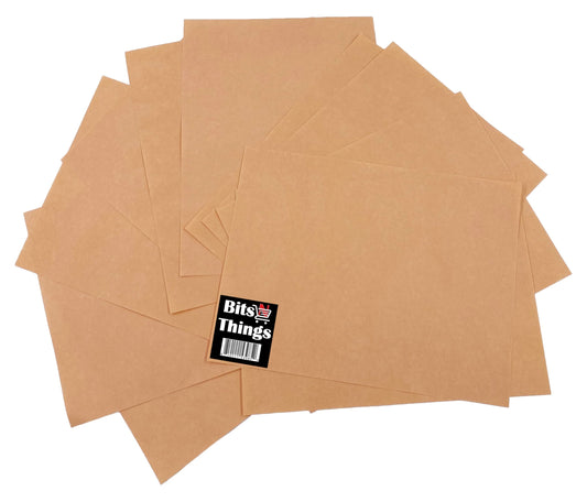 Bits N Things 9" x 12" Steak Paper Sheets | Butcher Paper | Wax Coated | Made in America | Pack of 500 (Lite Peach)