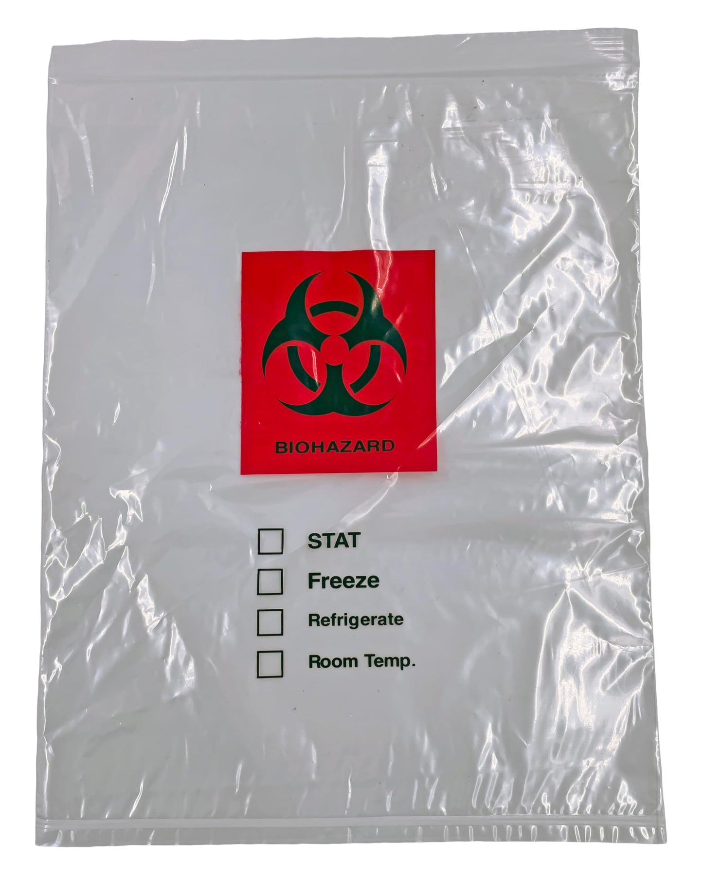 Biohazard Specimen Bag By Dasher's Spice & Beans | 12"x15" Zip Top | with Pouch for Paperwork | 100 ct