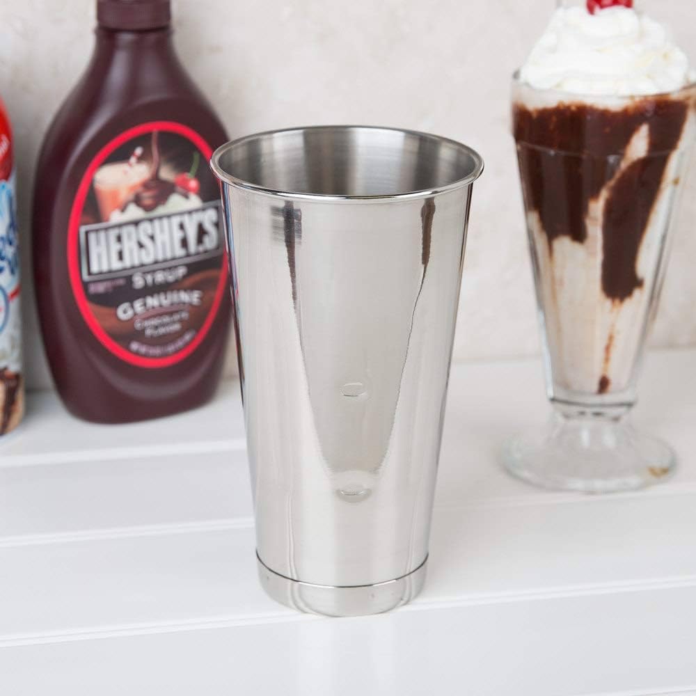 Bits N Things 30 oz. Stainless Steel Malt Cup - Milkshake/Cocktail - Pack of 2