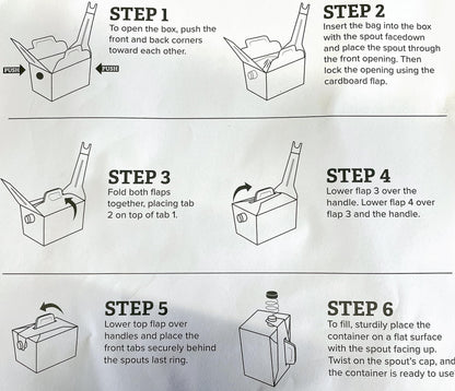 Disposable Coffee Dispenser, Insulated Hot/Cold Bulk Beverage Server Carafe, Box of Joe to Go 96 oz. - Pack of 5