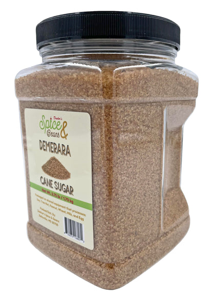 Demerara Cane Sugar | Dasher's Spice & Beans | 2 lb Container