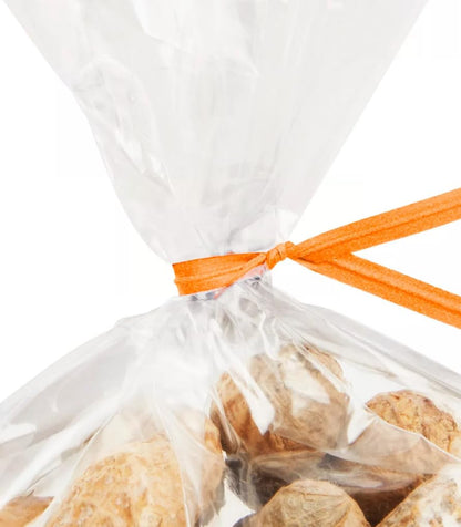 Bits N Things Twist Ties for Bags | Bulk 2000 Pack with Dispenser Box | 4" Coated Wire Ties Reusable Bread (Orange)