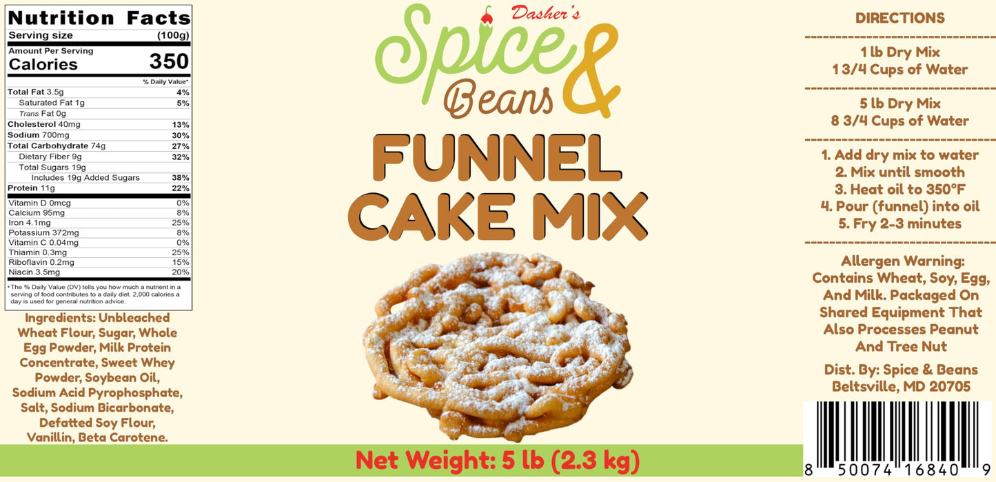 Mix By Dasher's Spice & Beans | Light and Fluffy | 5 lb