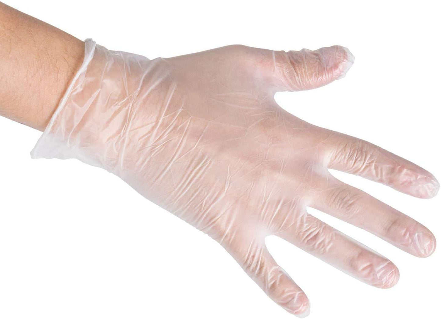 Bits N Things Disposable Vinyl Gloves, Comfortable, Powdered, Latex-Free, 100 Count (Extra Large | XL)