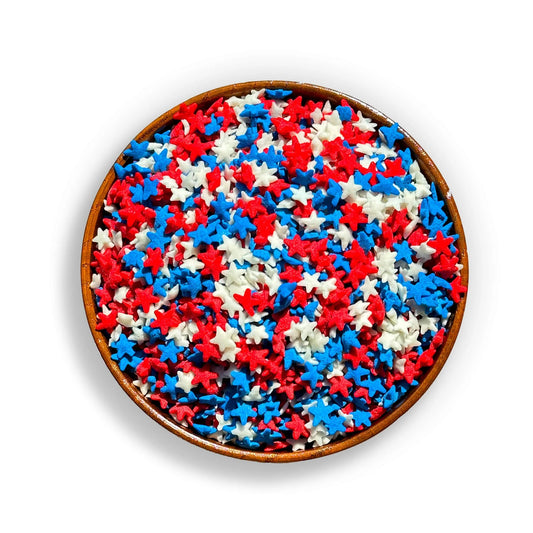 Bits N Things Sprinkles | Bulk Pack | Kosher | 5 lb (Patriotic Star)