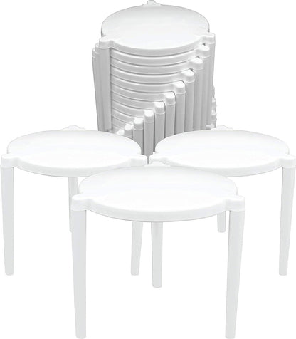Bits N Things (1000 Pack) Pizza Saver Stand, White Plastic Stack