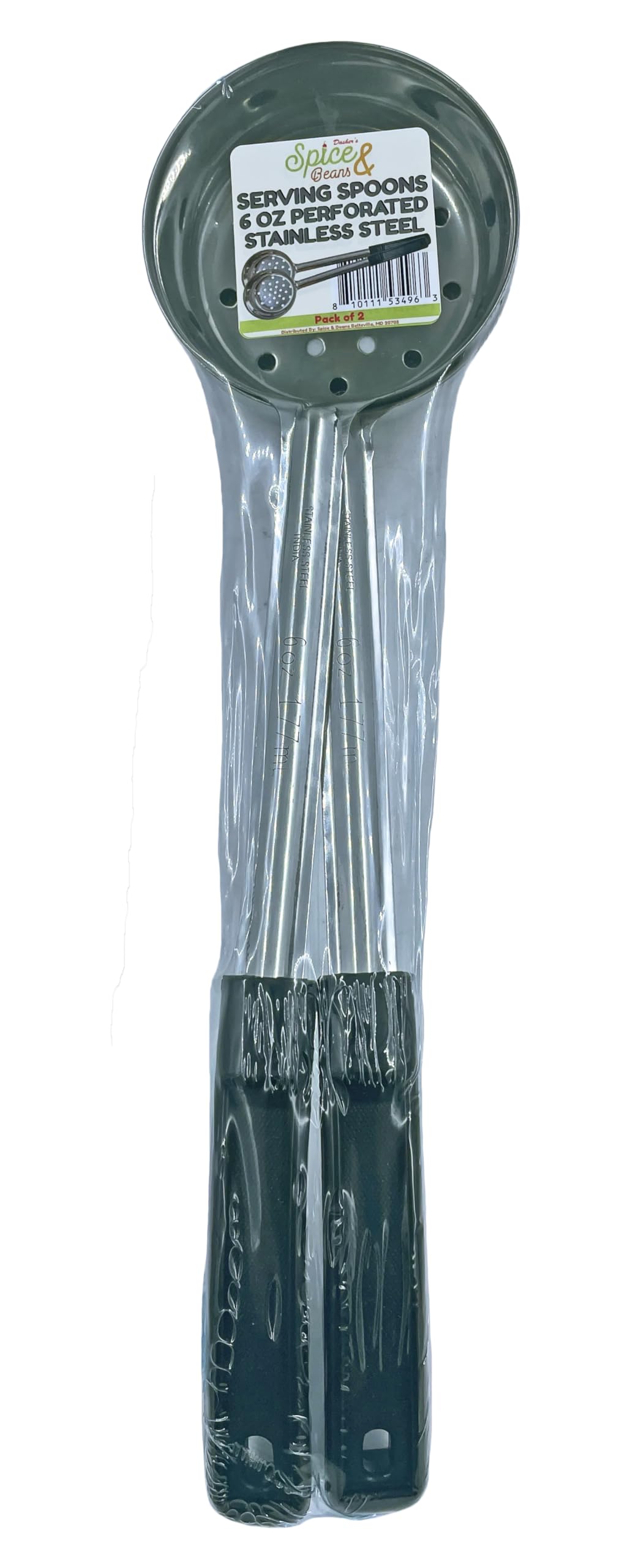 Stainless Steel Portion Control Serving Spoon - Pack of 2