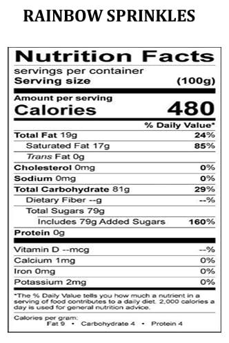 Bits N Things Rainbow Sprinkles | Bulk Pack | Kosher | 5 lb