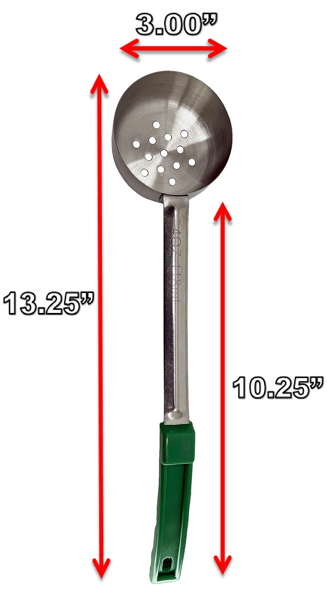 Stainless Steel Portion Control Serving Spoons | Combo Packs (2oz, 3oz, 4oz Perforated)