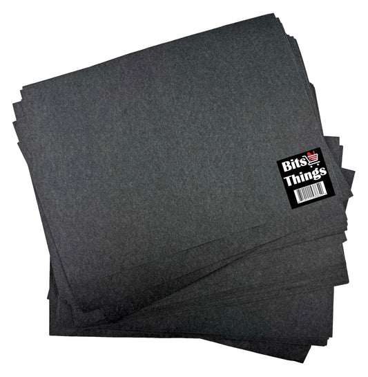 Bits N Things 9" x 12" Steak Paper Sheets | Butcher Paper | Wax Coated | Made in America | Pack of 500 (Black)