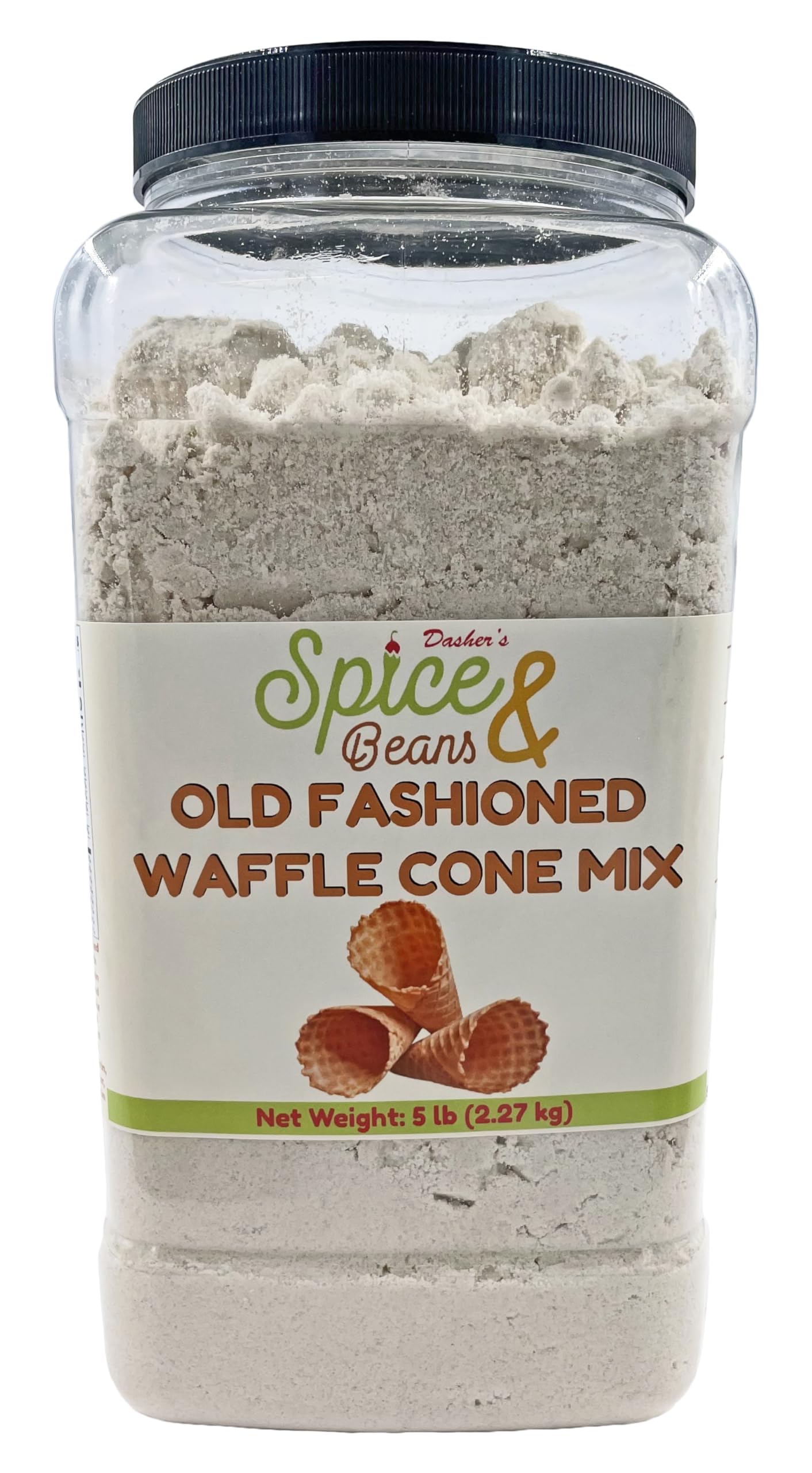 Waffle Cone Mix By Dasher's Spice & Beans | Made in America | 5 lb