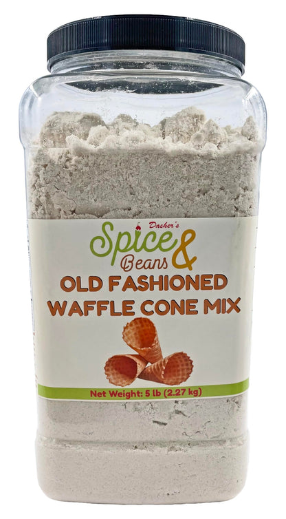 Waffle Cone Mix By Dasher's Spice & Beans | Made in America | 5 lb