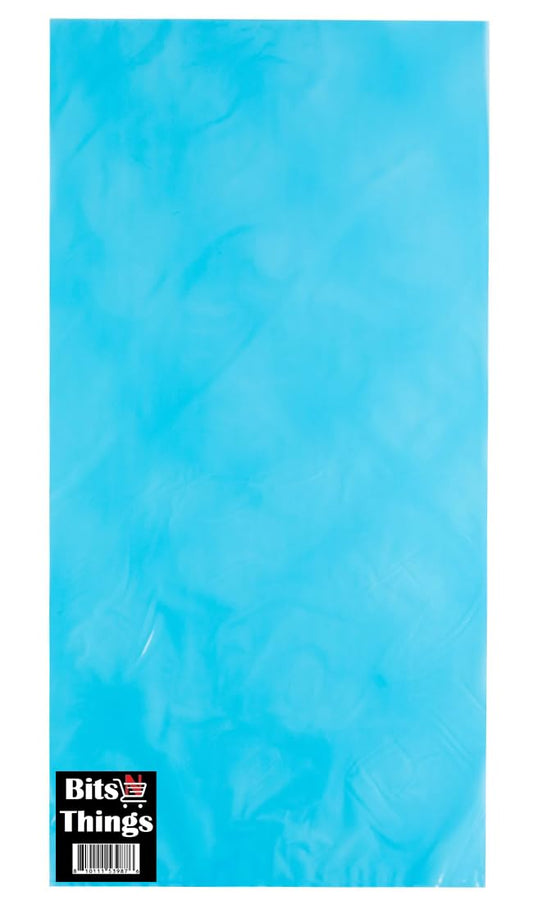 Bits N Things Heavy Duty Blue Plastic Ice Bag | 14" x 28" | Freezer Safe & Recyclable | (20 lb, 250 Count)