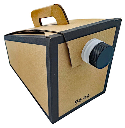 Disposable Coffee Dispenser, Insulated Hot/Cold Bulk Beverage Server Carafe, Box of Joe to Go 96 oz. - Pack of 5