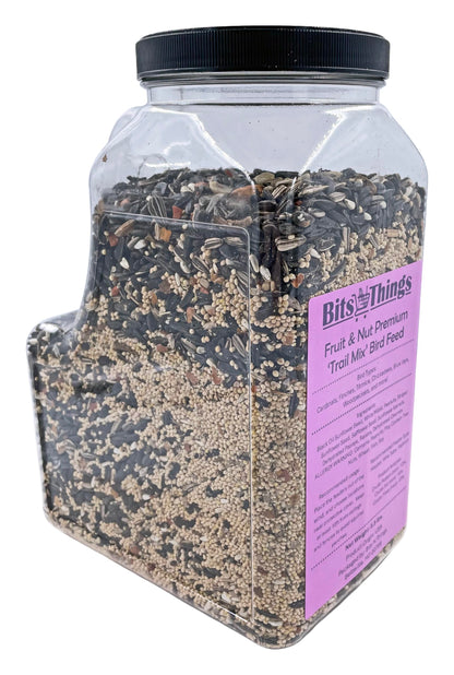 Bits N Things Wild Bird Food | Made in USA & All Season | (5.5 lbs., Fruit and Nut Mix)