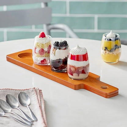 DASHER'S SPICE & BEANS Wood Flight Paddle | 4 Compartment | Wine or Beer Tasting |