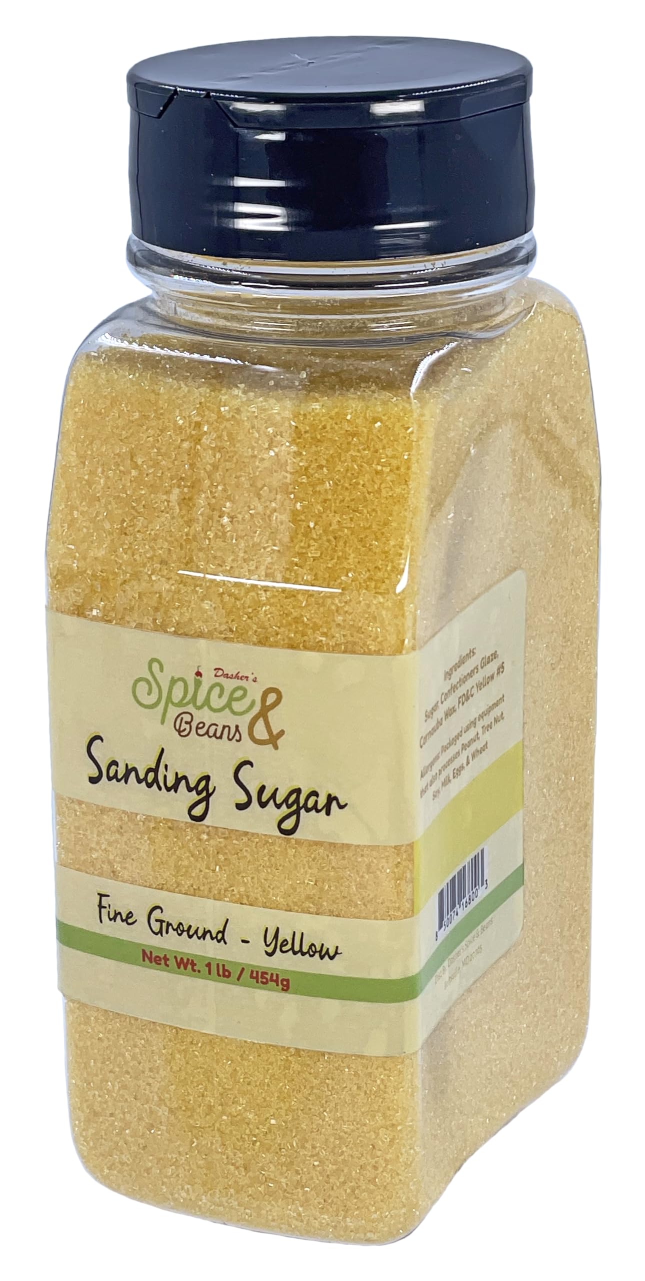 Dasher's Spice & Beans Sanding Sugar | 1 lb Container | Made in USA |
