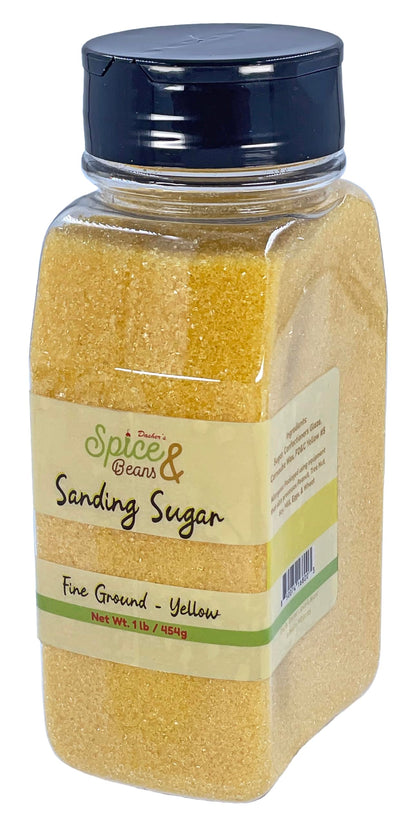 Dasher's Spice & Beans Sanding Sugar | 1 lb Container | Made in USA |
