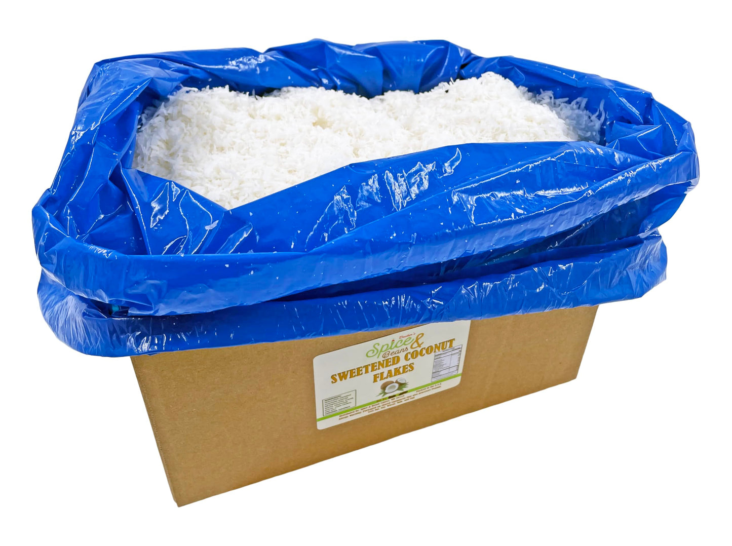 Dasher's Spice & Beans Premium Coconut Flakes | Sweetened | Packed in the USA | (10 lb.)