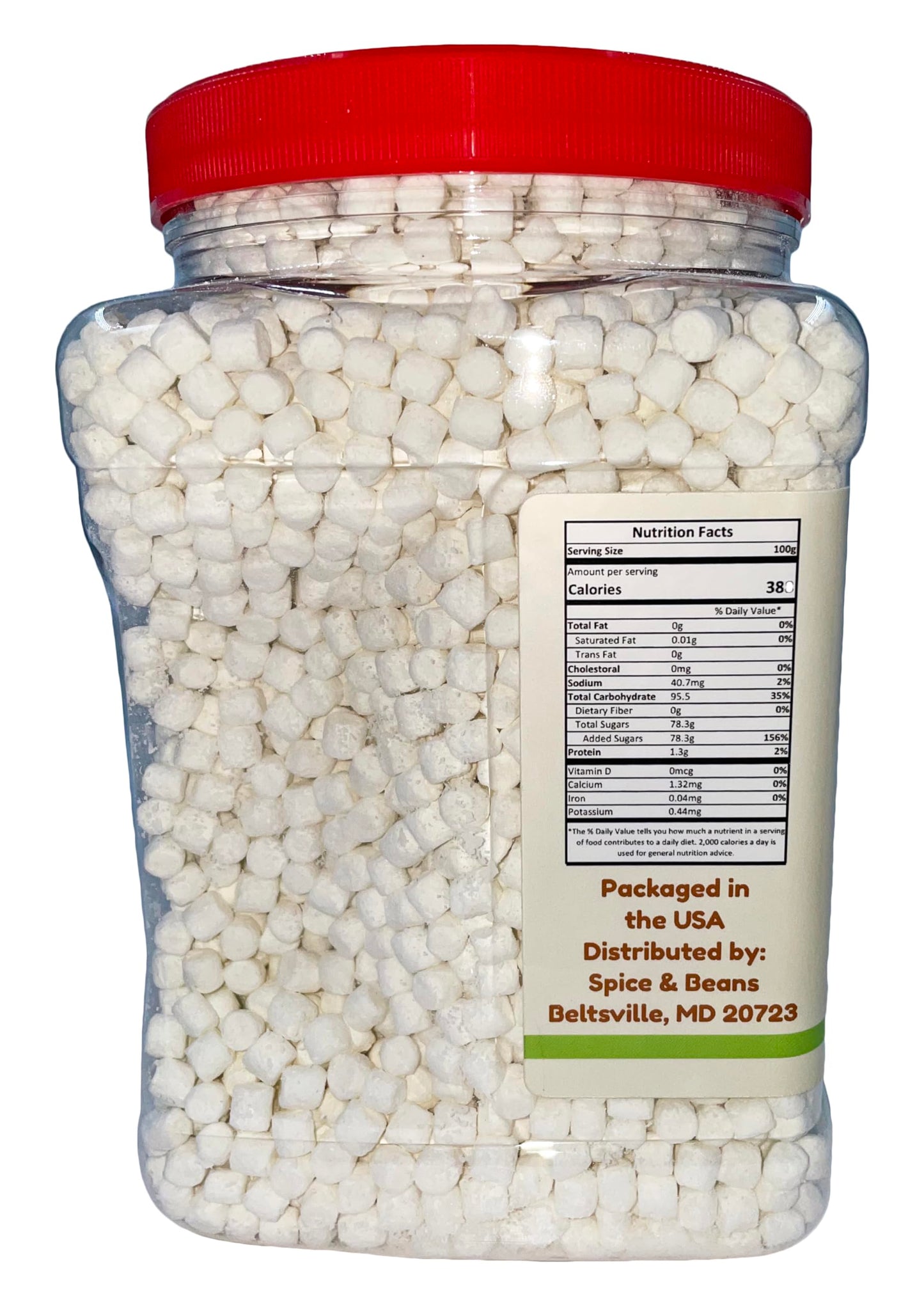 Dasher's Spice & Beans Mini Dehydrated Marshmallows | Ice Cream Topping & Cake Decoration |