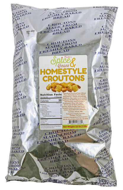 Homestyle Seasoned Croutons By Dasher's Spice & Beans | Made in America | 2.5 lb