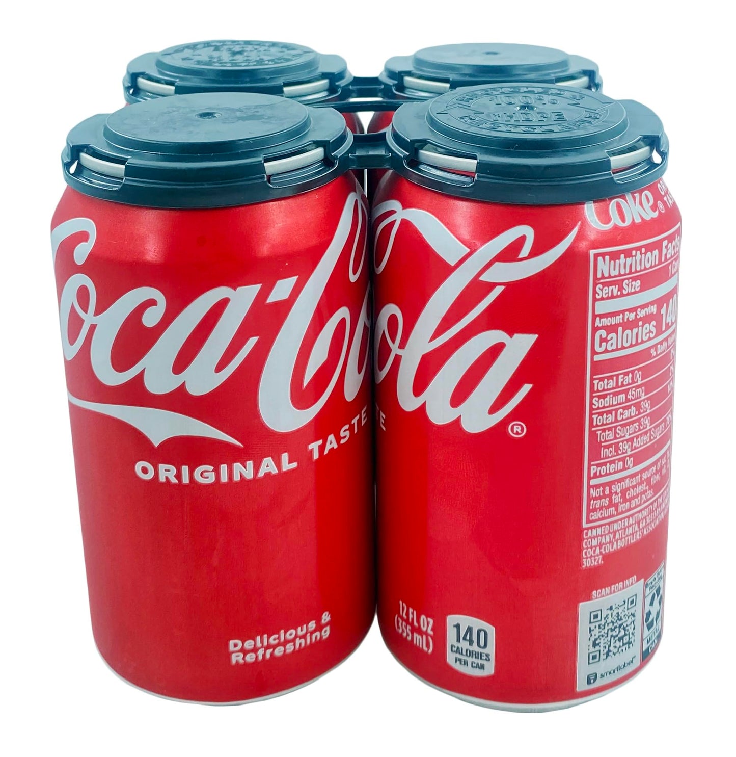 Bits N Things Snap Off Reusable Beer Can Holder/Carrier Pack | 100% Recycled Plastic | 12 oz. or 16 oz. Can | USA Made | Brewery Homebrewing Beverage Canner - Pack of 20 (Four Can)