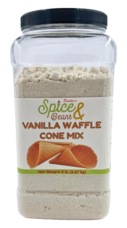 Waffle Cone Mix By Dasher's Spice & Beans | Made in America | 5 lb