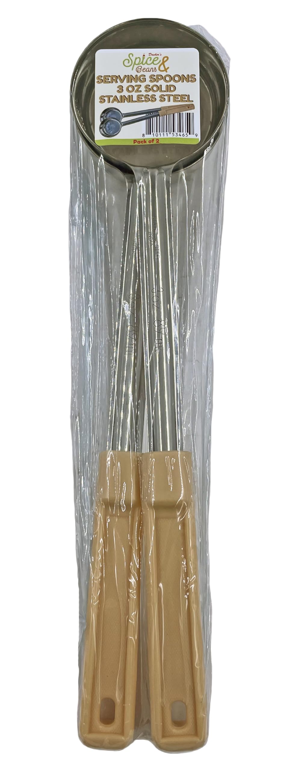 Stainless Steel Portion Control Serving Spoon - Pack of 2