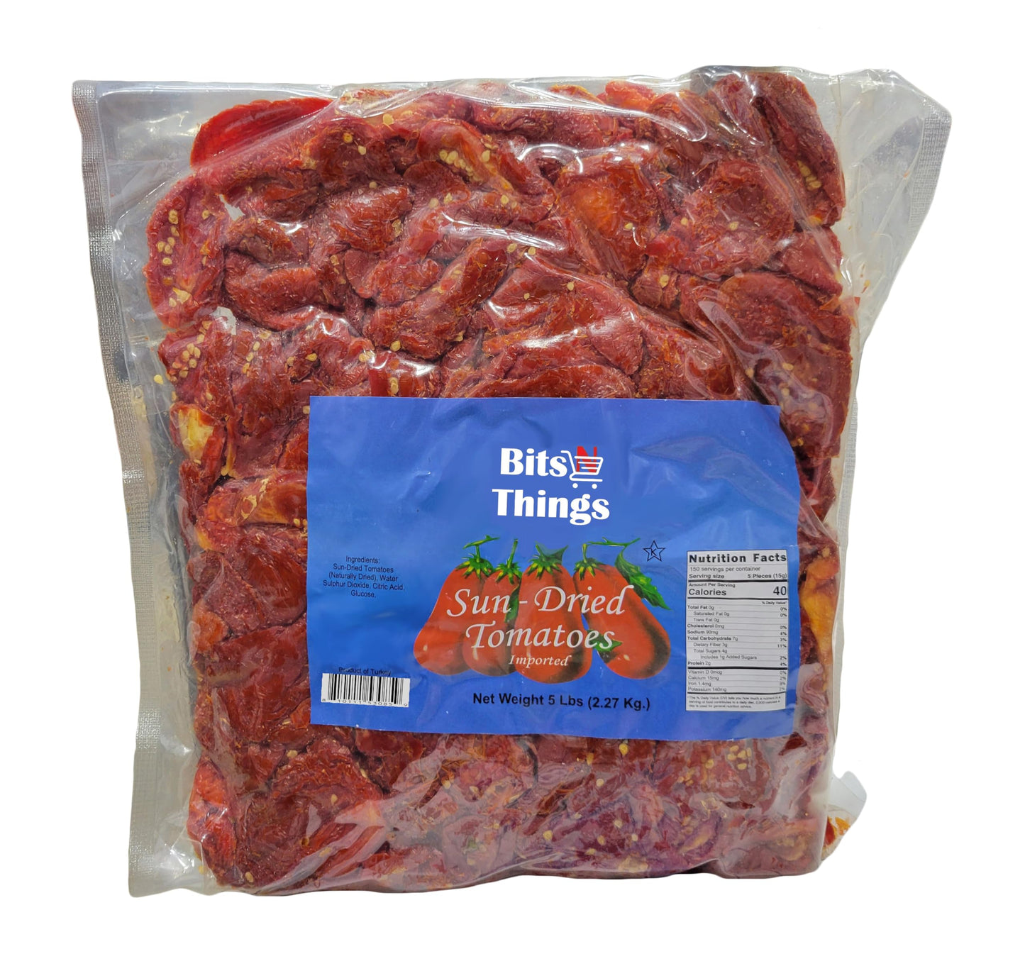 Bits N Things Sun Dried Tomatoes | Kosher | 5 Lbs