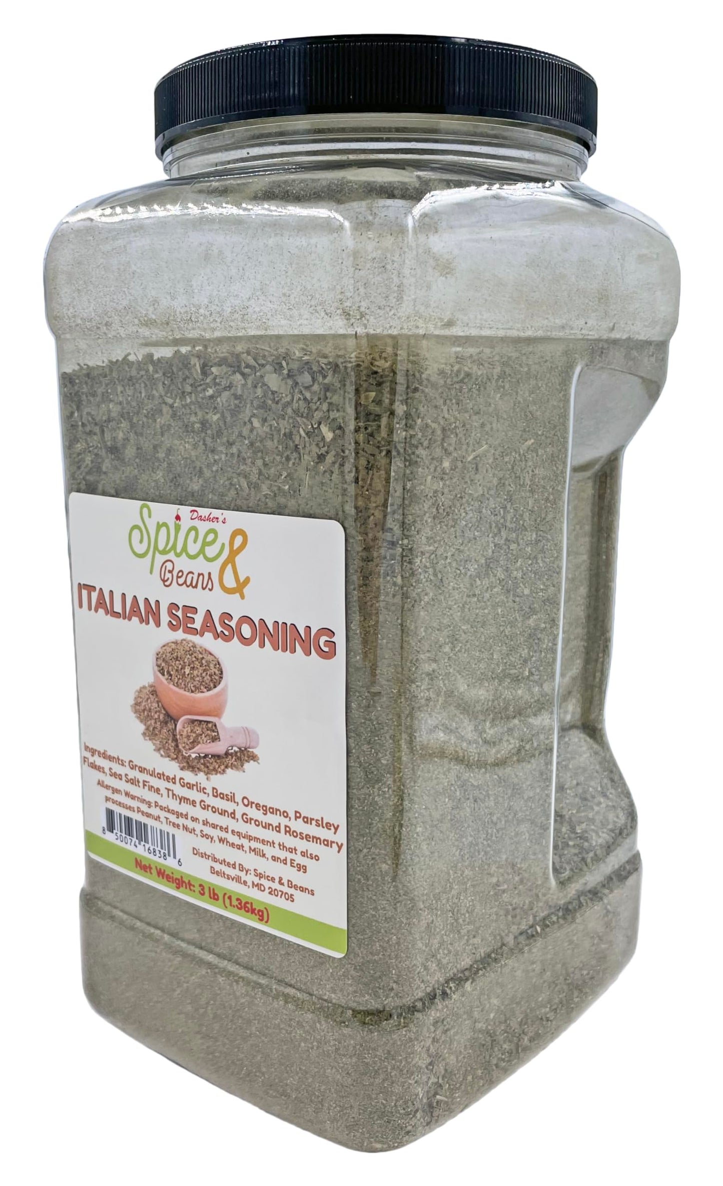 Dasher's Spice & Beans Italian Seasoning | Dried Herb Blend | 3 lb
