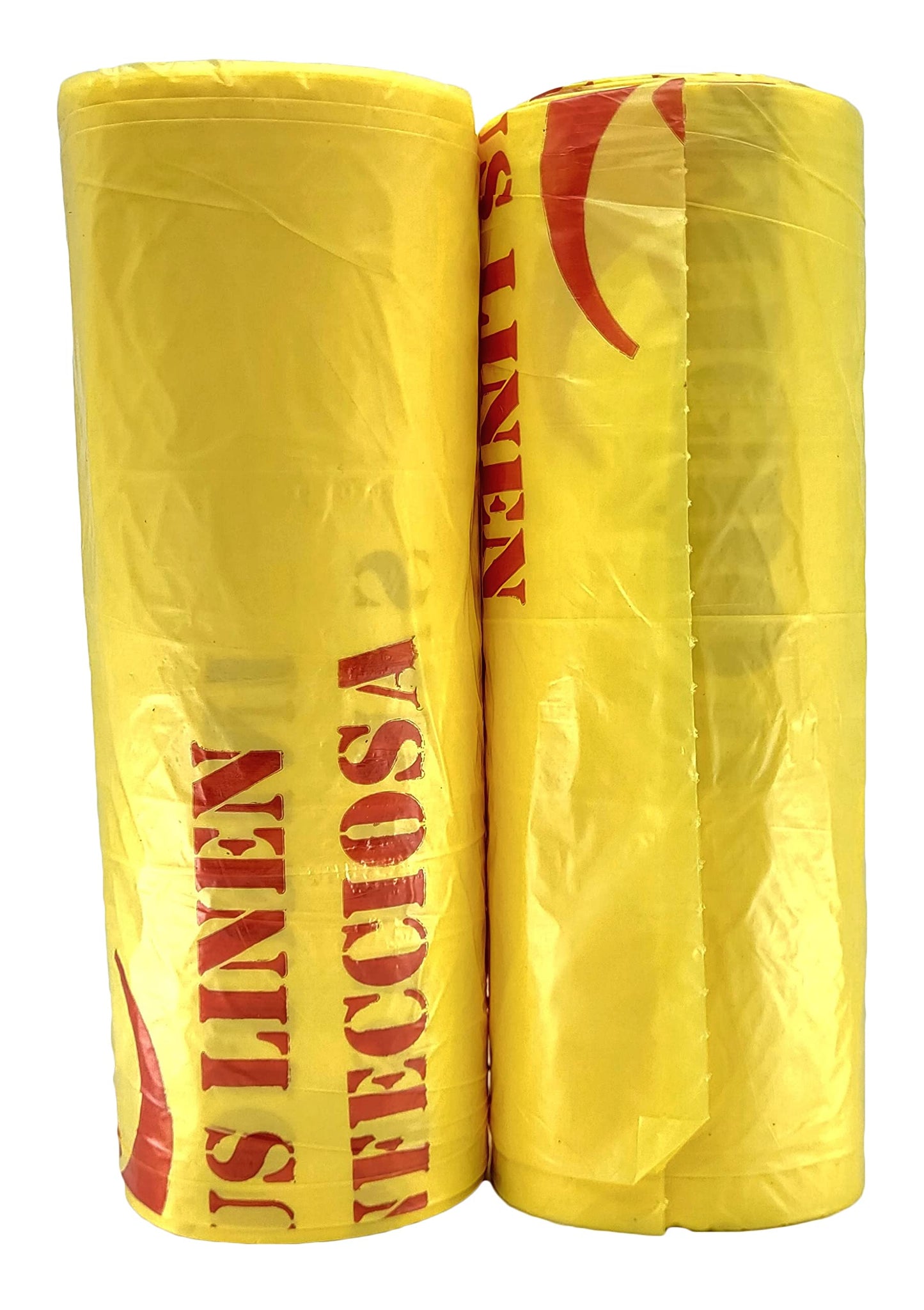 Bits N Things Infectious Biohazard Yellow Waste Bags | Hazardous Trash Can Liners | Medical Grade No Leak Bags | Great for Lab Containers, Swabs, Pads, Gloves | (200 Count - 37" x 50" (44 Gallon))