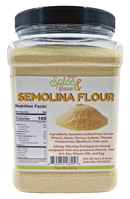 Semolina Flour | Made In America | By Dasher's Spice & Beans |