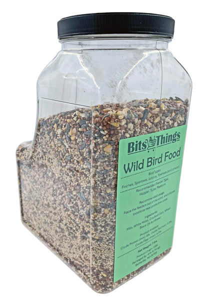 Bits N Things Wild Bird Food | Made in USA & All Season | (7 lbs., Value Feed Mix)