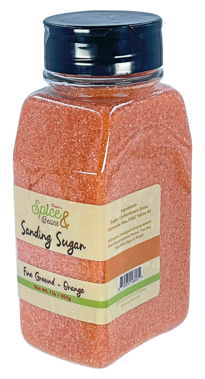 Dasher's Spice & Beans Sanding Sugar | 1 lb Container | Made in USA |