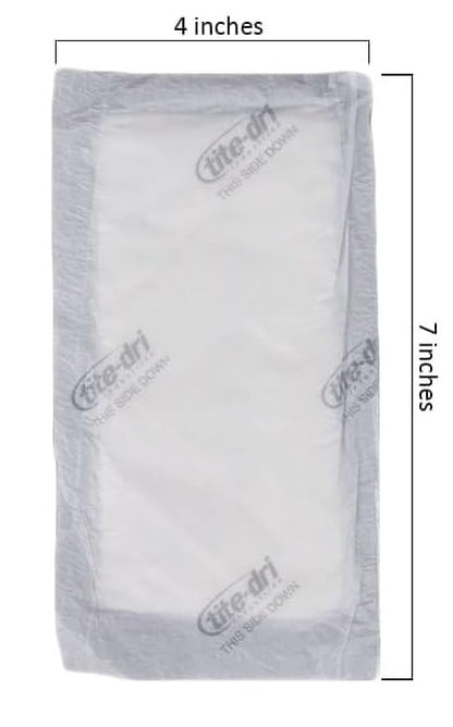 Bits N Things White Absorbent Pads | Disposable Standard Supermarket Meat Poultry Frozen Food Pad | 4 x 7 | 40 gram | Pack of 150