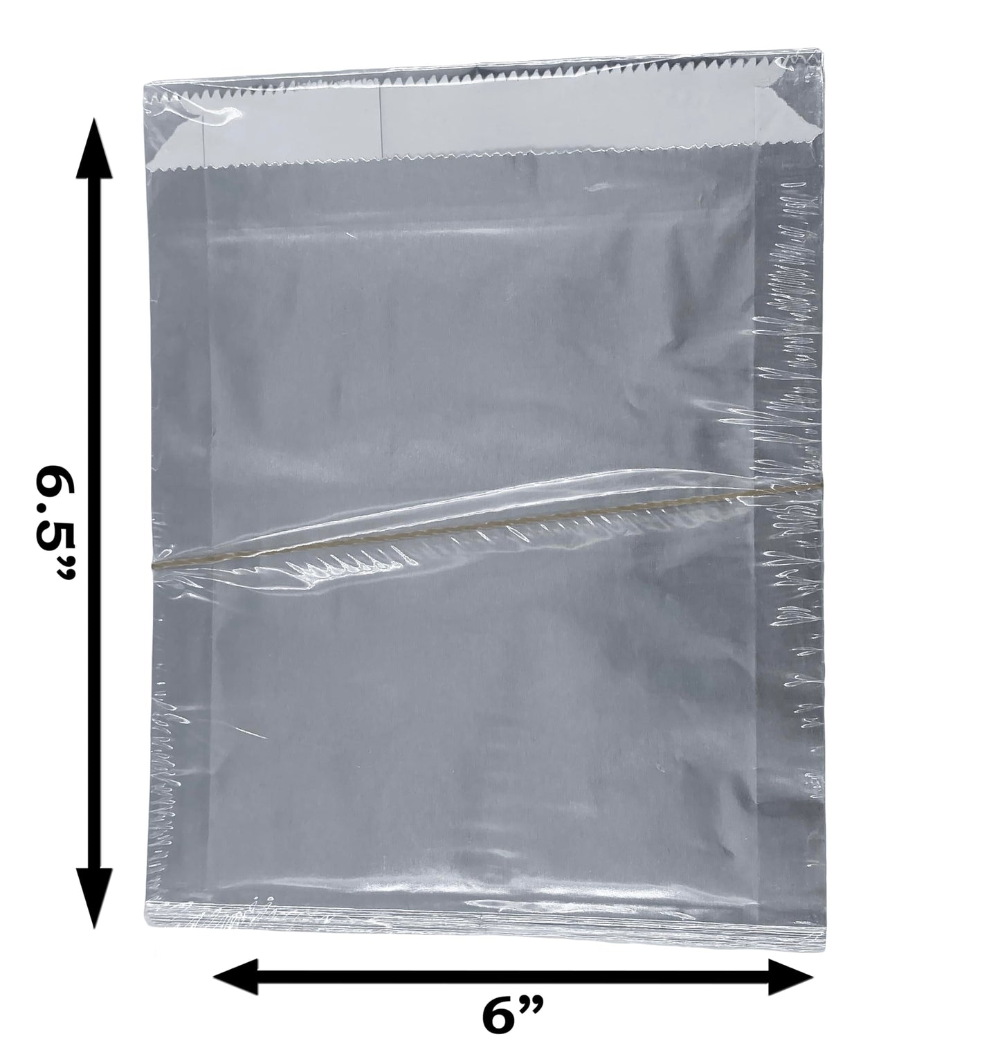 Bits N Things Large Foil Hamburger/Sandwich Bag 6" x 6.5" x 0.75" | Kosher, Insulated, & Grease Resistant Wrapper | 250 Count