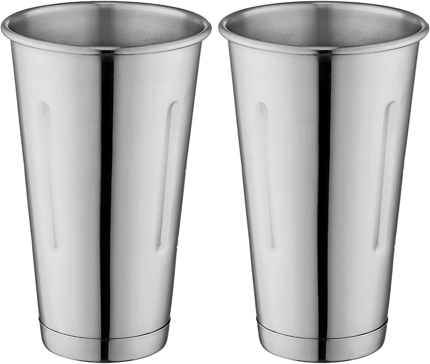 Bits N Things 30 oz. Stainless Steel Malt Cup - Milkshake/Cocktail - Pack of 2