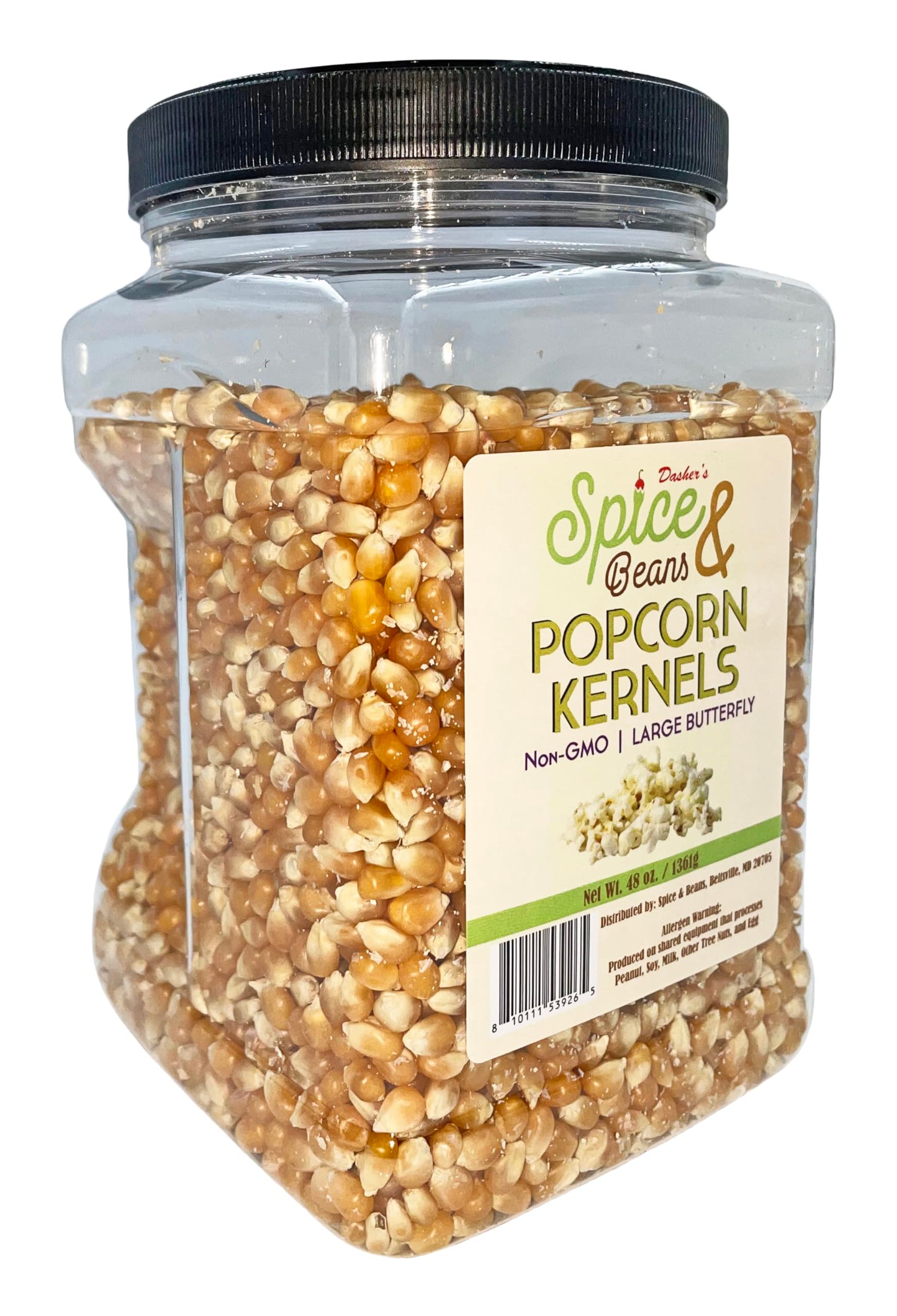 Popcorn Kernels by Dasher's Spice & Beans | Non-GMO |