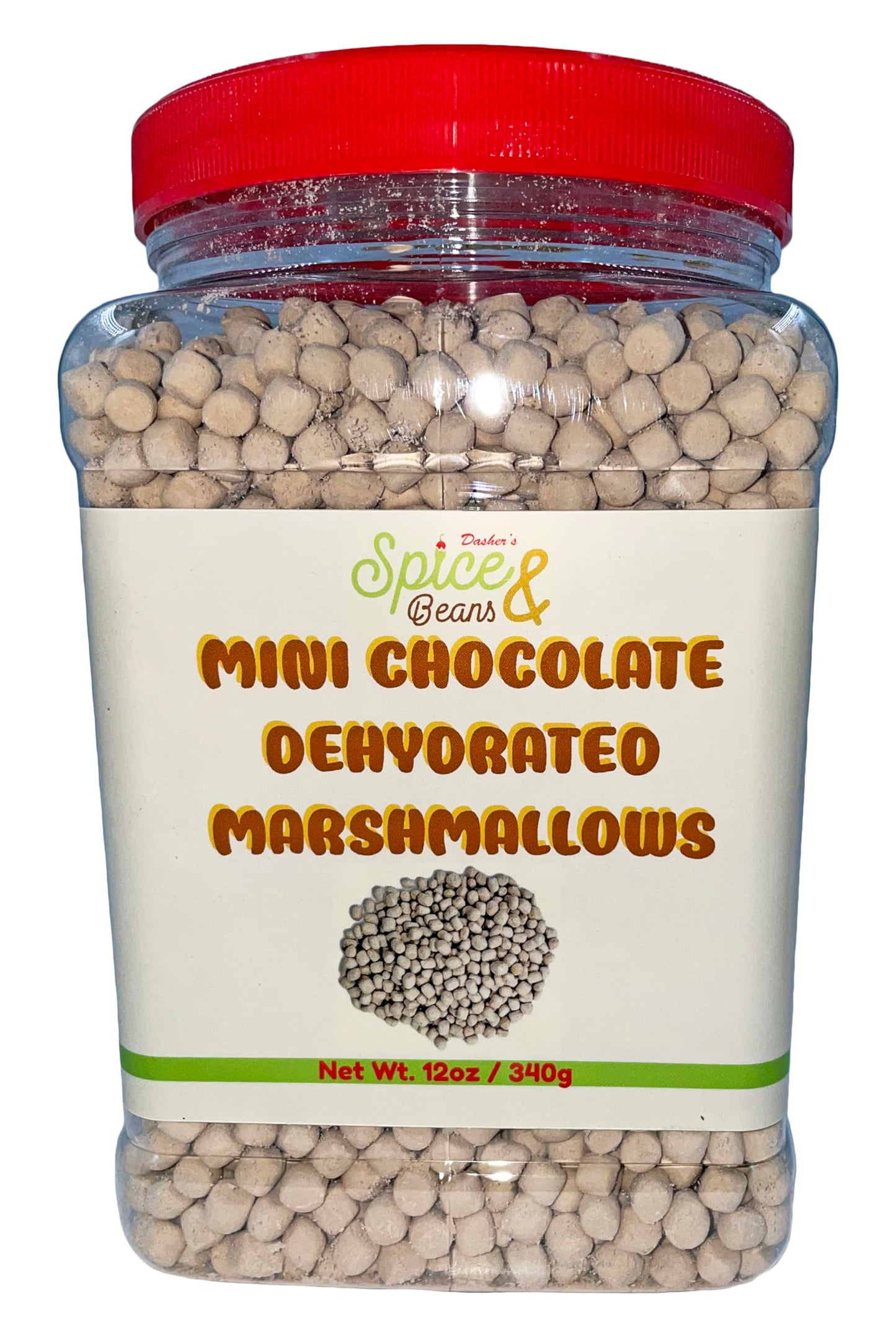 Dasher's Spice & Beans Mini Dehydrated Marshmallows | Ice Cream Topping & Cake Decoration |