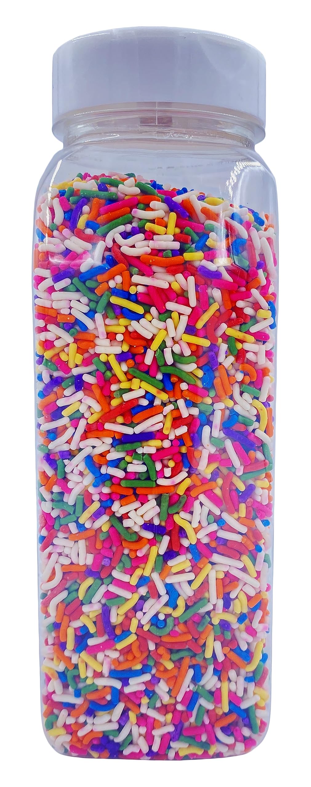 Dasher's Spice & Beans - Ice Cream Topping & Cake Decoration (1.5 lb, Rainbow Sprinkles)
