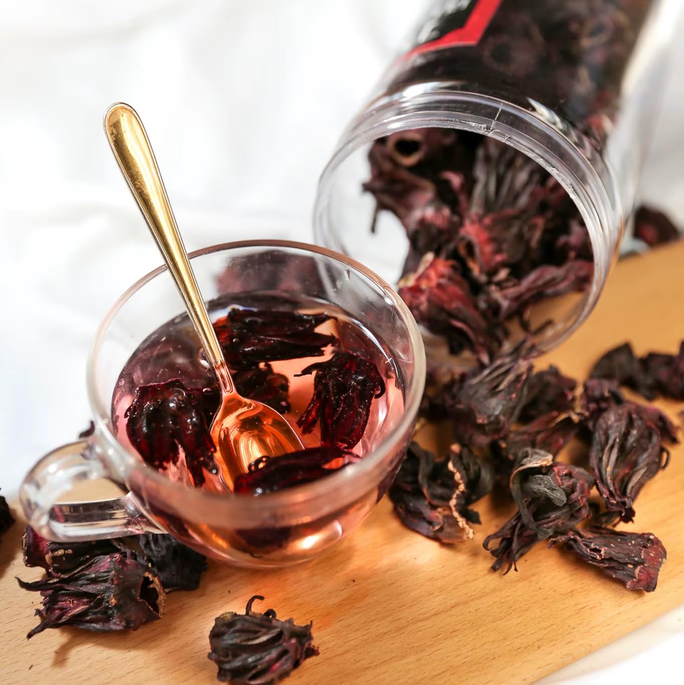 Dried Hibiscus Flower by Dasher's Spice & Beans | Flor De Jamaica | Dried Sorrel | 1.5 lb