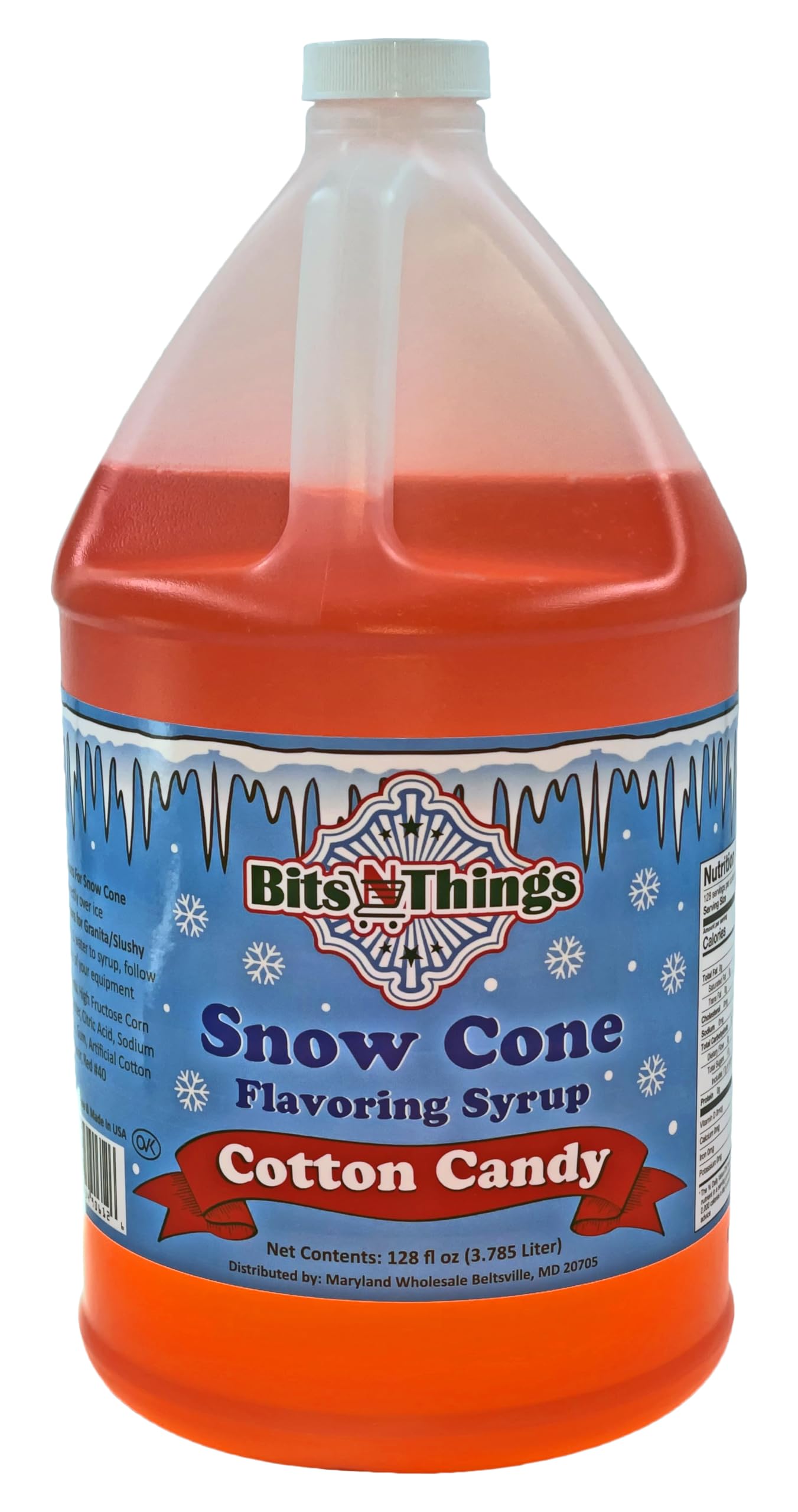 Bits N Things Flavoring Syrup | Gluten-Free | Snow Cone and Snowball |