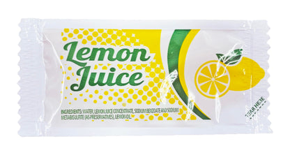 Lemon Juice | 4 Gram Portion Control Packets | Made in America | By Dasher's Spice & Beans | 200 Count