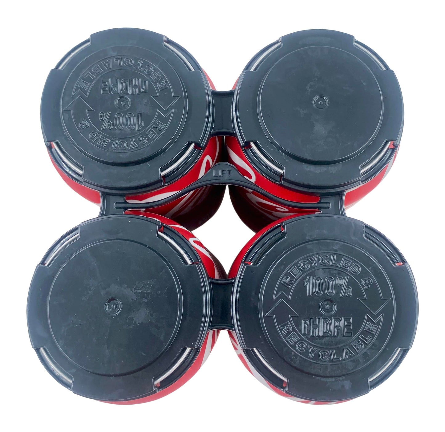 Bits N Things Snap Off Reusable Beer Can Holder/Carrier Pack | 100% Recycled Plastic | 12 oz. or 16 oz. Can | USA Made | Brewery Homebrewing Beverage Canner - Pack of 20 (Four Can)