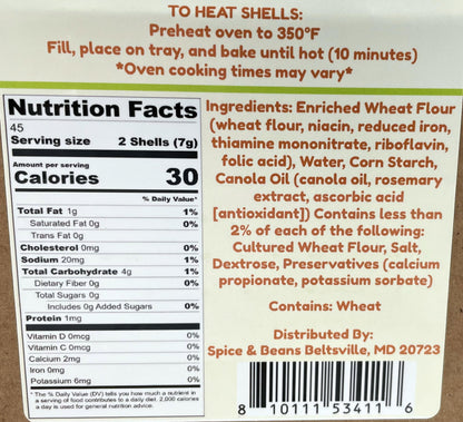 Mini Phyllo Shells - 6/15ct Trays - Fillo Dough Shells | By Dasher's Spice & Beans | (90 ct Total)