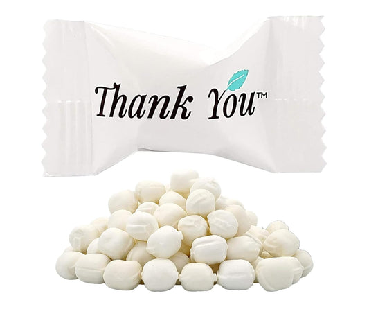 Bits N Things Thank You Buttermints, Individually Wrapped Soft Mint Candies - Pack of 100 (Buttermint)