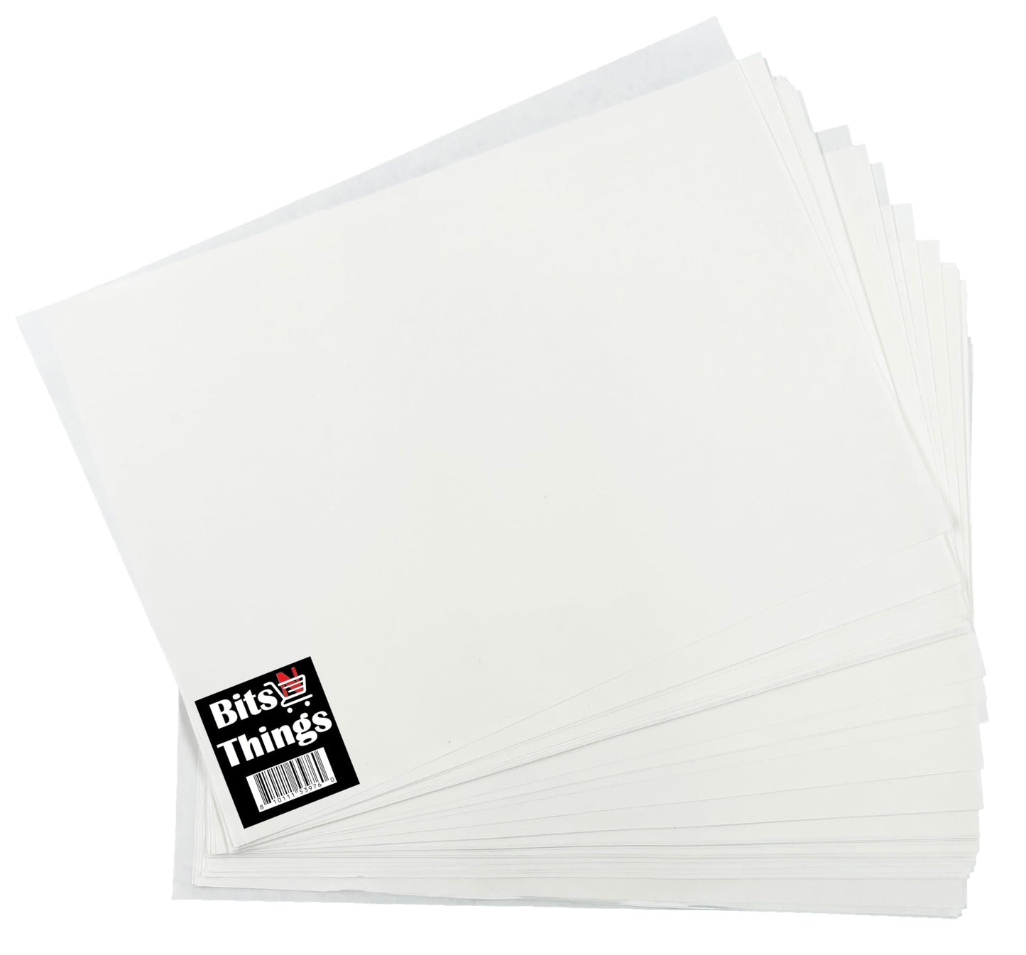 Bits N Things 9" x 12" Steak Paper Sheets | Butcher Paper | Wax Coated | Made in America | Pack of 500 (White)